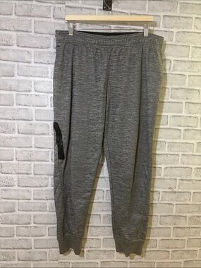 Reebok Gray Tech Knit Joggers with Zip Utility Pocket, XL